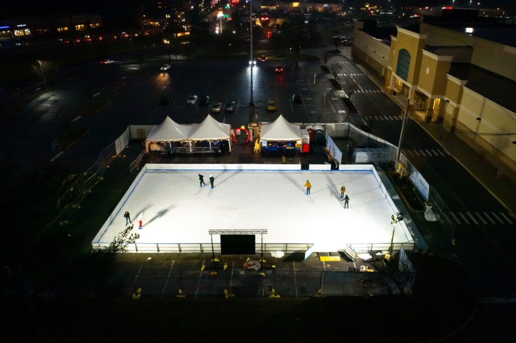 New Year's Eve Lancaster PA 1 Ice Rink at Night