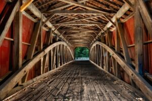 Lancaster PA Weekend Getaway 3 covered bridge interior
