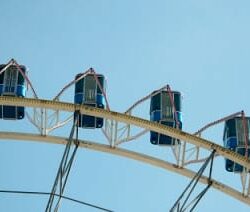 ferris wheel in the air