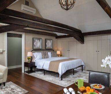 Beautiful guest room at our historic Bed and Breakfast in Lancaster, PA