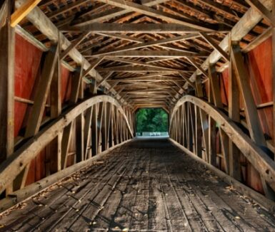 covered bridge interior