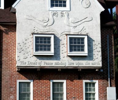 Doves of Peace wall in Ephrata