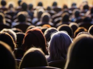 Audience watching a show at Sight and Sound in Lancaster