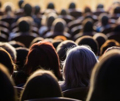 Audience watching a show at Sight and Sound in Lancaster