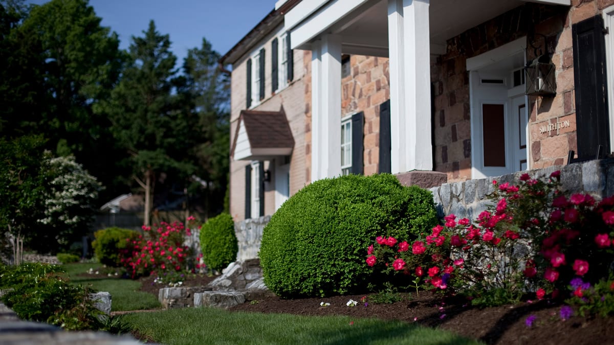 Exterior gardens at our Bed and Breakfast in Lancaster, PA